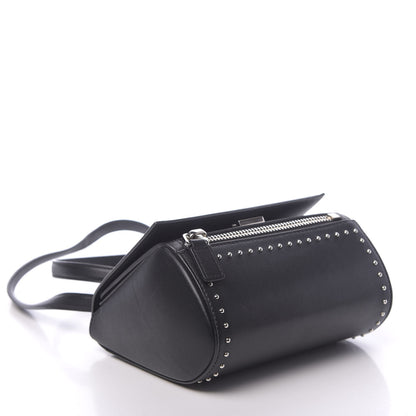 Givenchy Calfskin Studded Mini Pandora Box Crossbody Bag Black 4 of 12