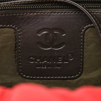 Chanel Nylon Quilted Coco Cocoon Tote Red 6 of 9