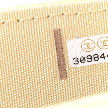 Chanel Lambskin Quilted Pearl Crush Clutch With Chain Yellow 9 of 11