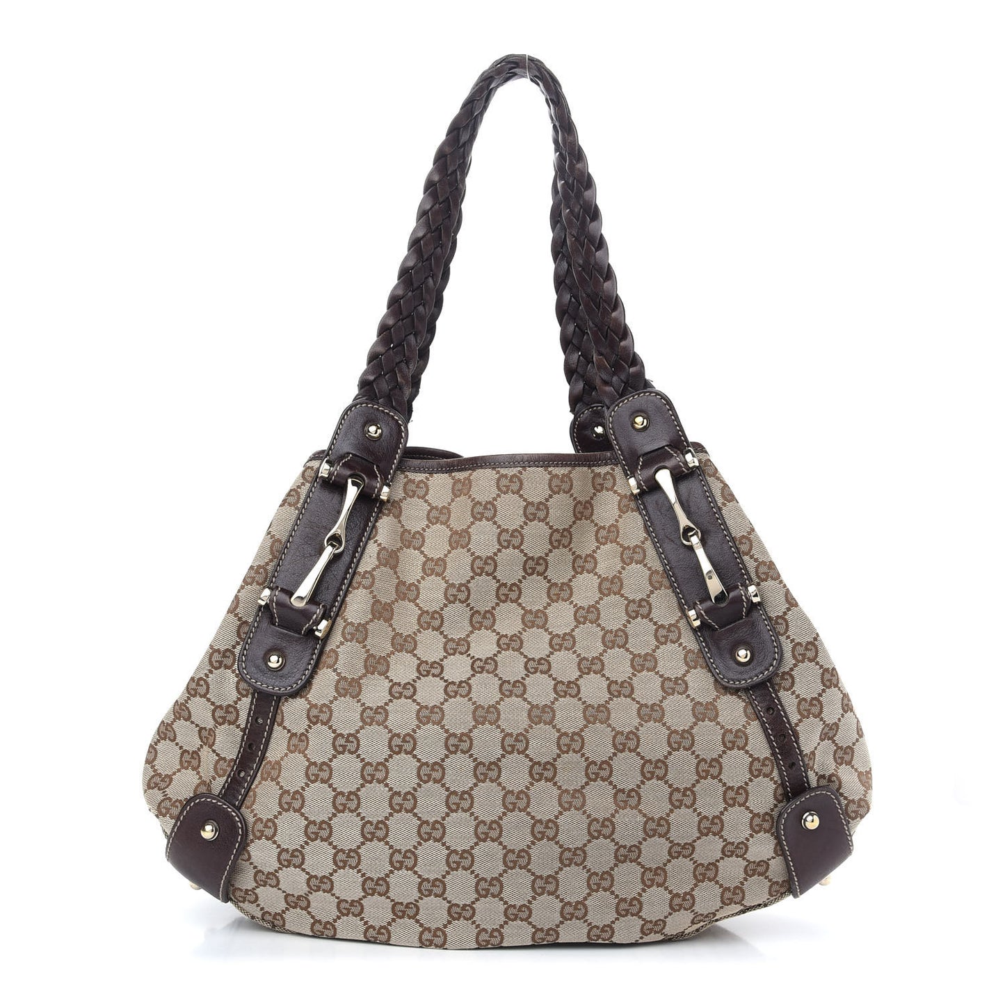 Monogram Medium Pelham Shoulder Bag Dark Brown