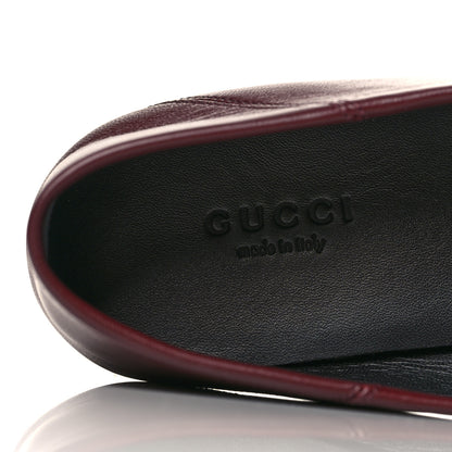 Gucci Lambskin Womens Brixton Horsebit Loafers 37 Vintage Bordeaux 7 of 9
