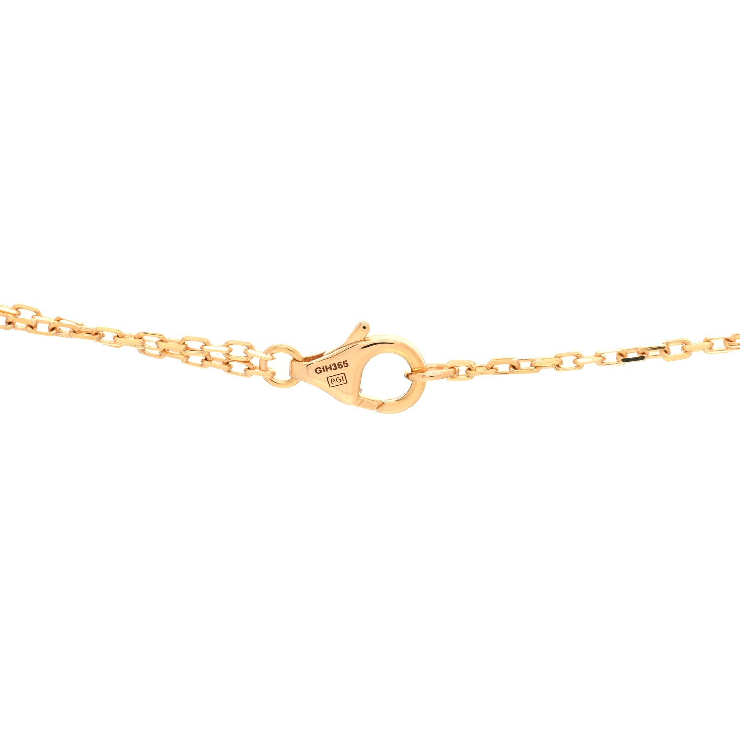 Cartier 18K Yellow Gold 2 Diamond LOVE Necklace 4 of 5
