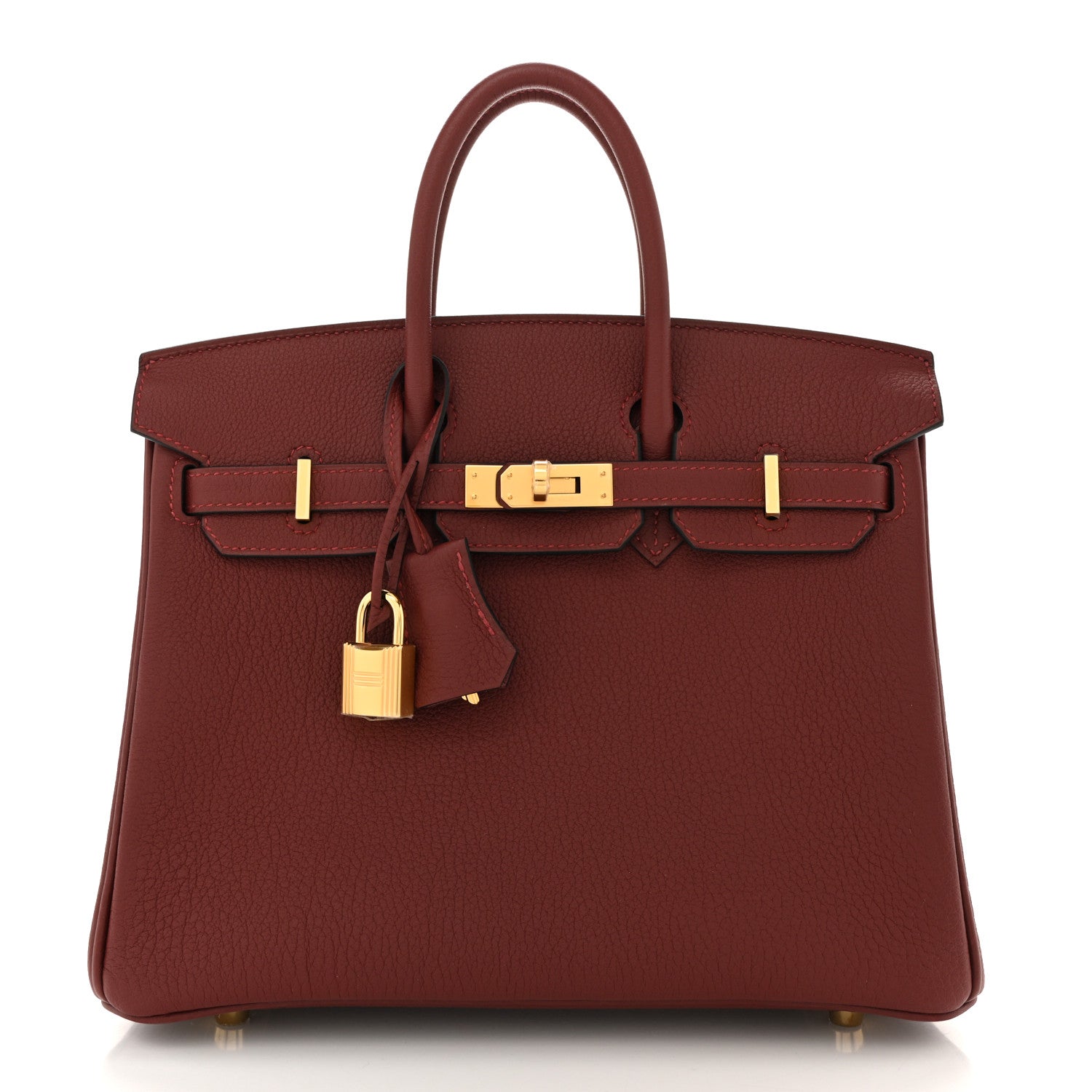 Hermes Togo Birkin 25 Rouge H 1 of 10