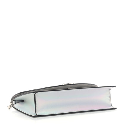 Christian Louboutin Iridescent Calfskin Loubi54 Crossbody Clutch Silver 4 of 11