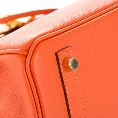Hermes Epsom Birkin 30 Orange 17 of 24