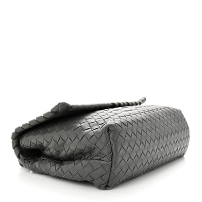 Bottega Veneta Nappa Intrecciato Medium Olimpia Bag Steel 4 of 12