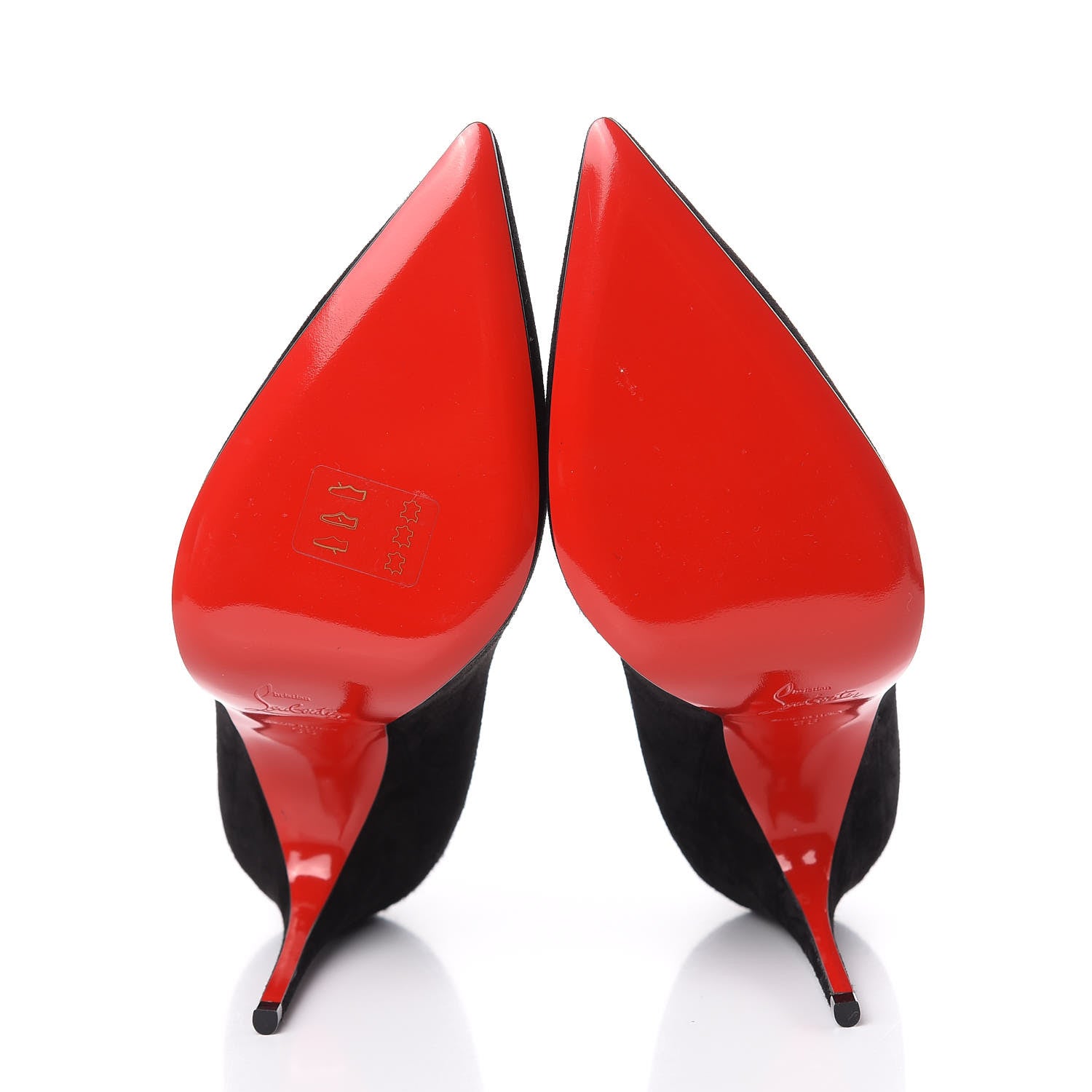 Christian Louboutin Veau Velours Alminette 100 Pumps 38 Black 5 of 10