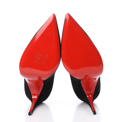 Christian Louboutin Veau Velours Alminette 100 Pumps 38 Black 5 of 10