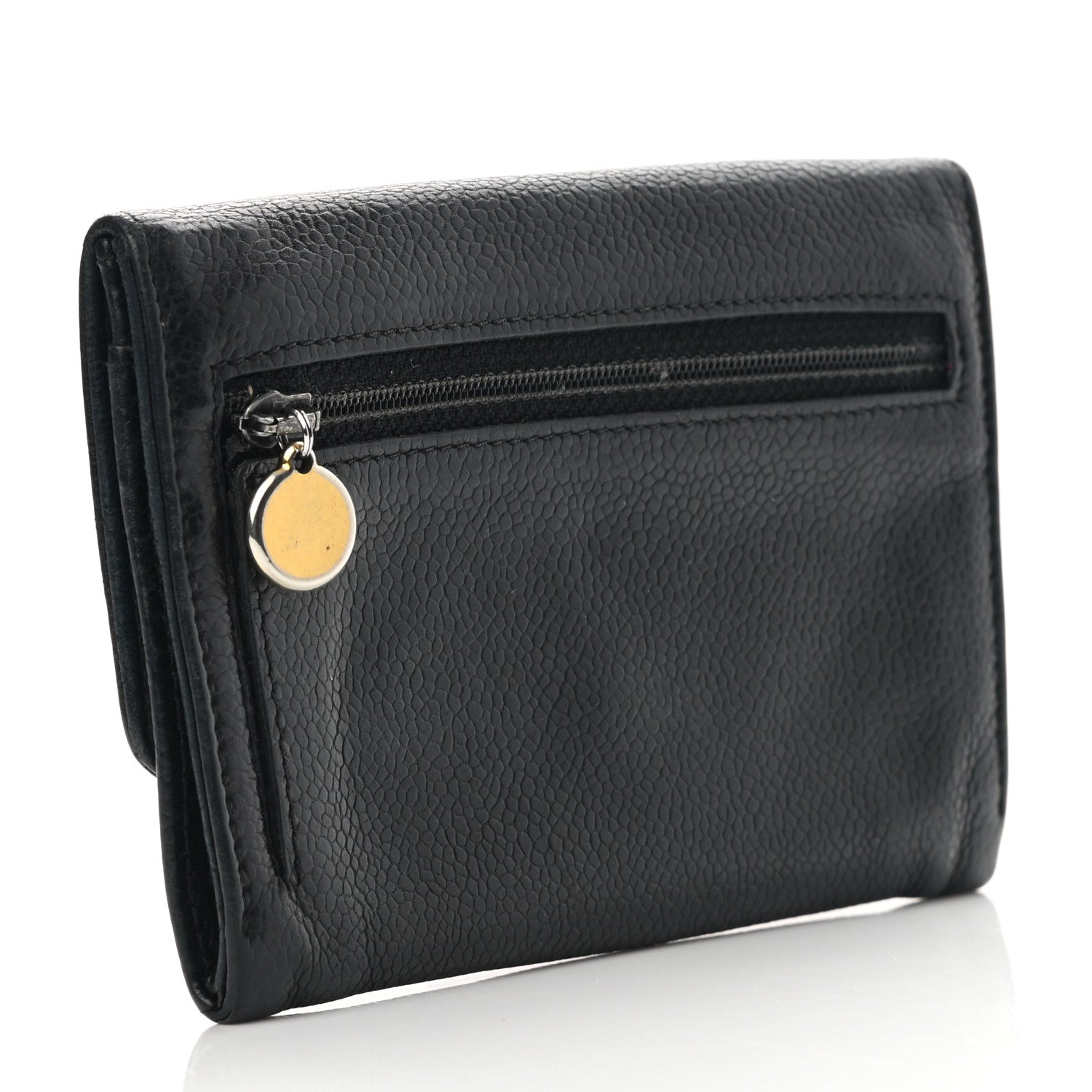 Chanel Caviar Timeless CC Compact Wallet Black 3 of 8