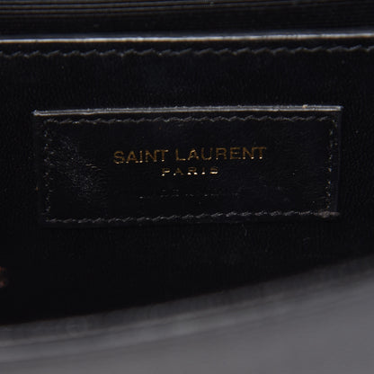 Saint Laurent Grain De Poudre Small Monogram Kate Satchel Black 7 of 12