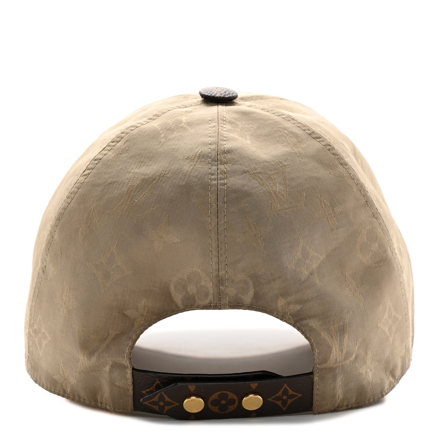 Polyester Silk Monogram LV Get Ready Cap M Beige