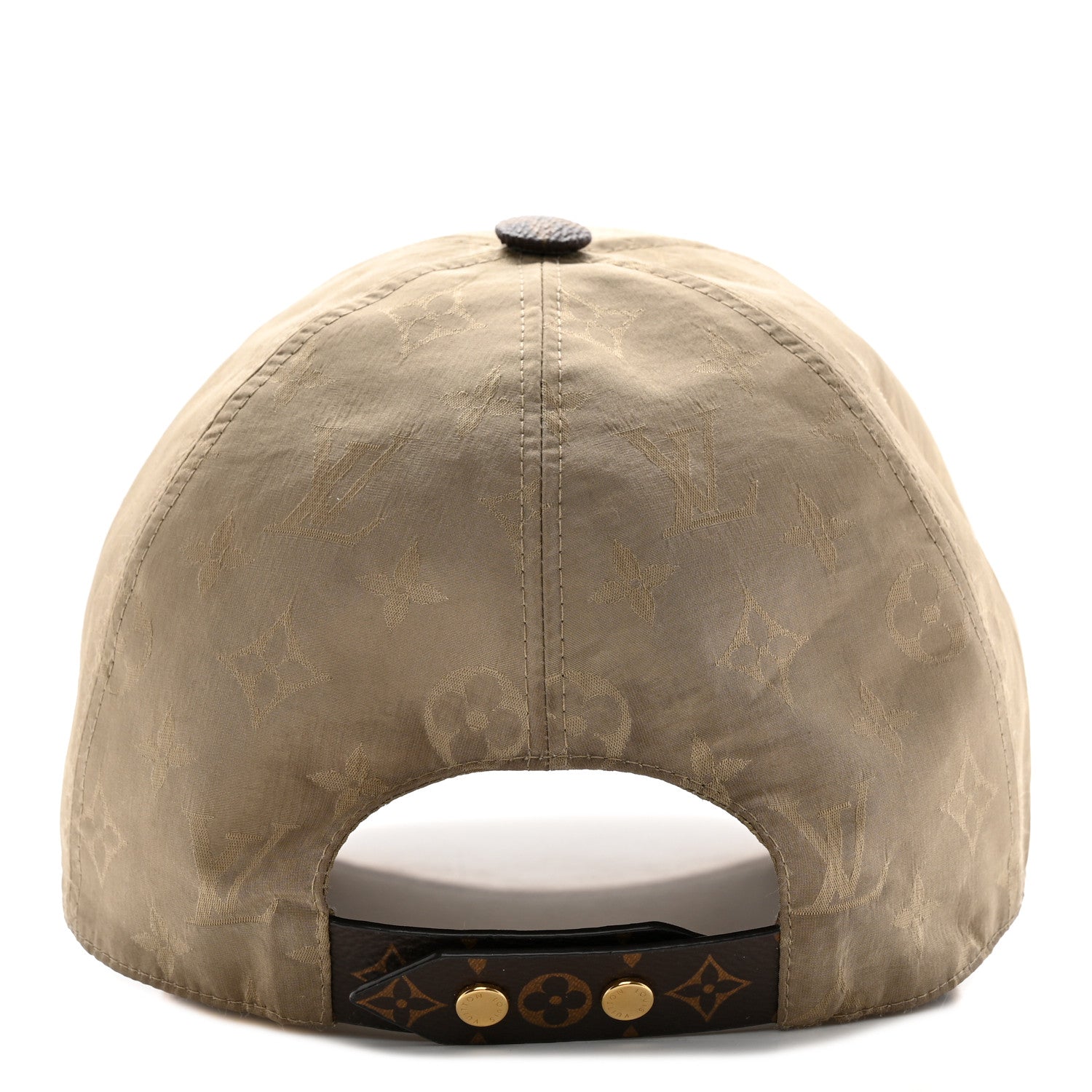 Louis Vuitton Polyester Silk Monogram LV Get Ready Cap M Beige 6 of 10