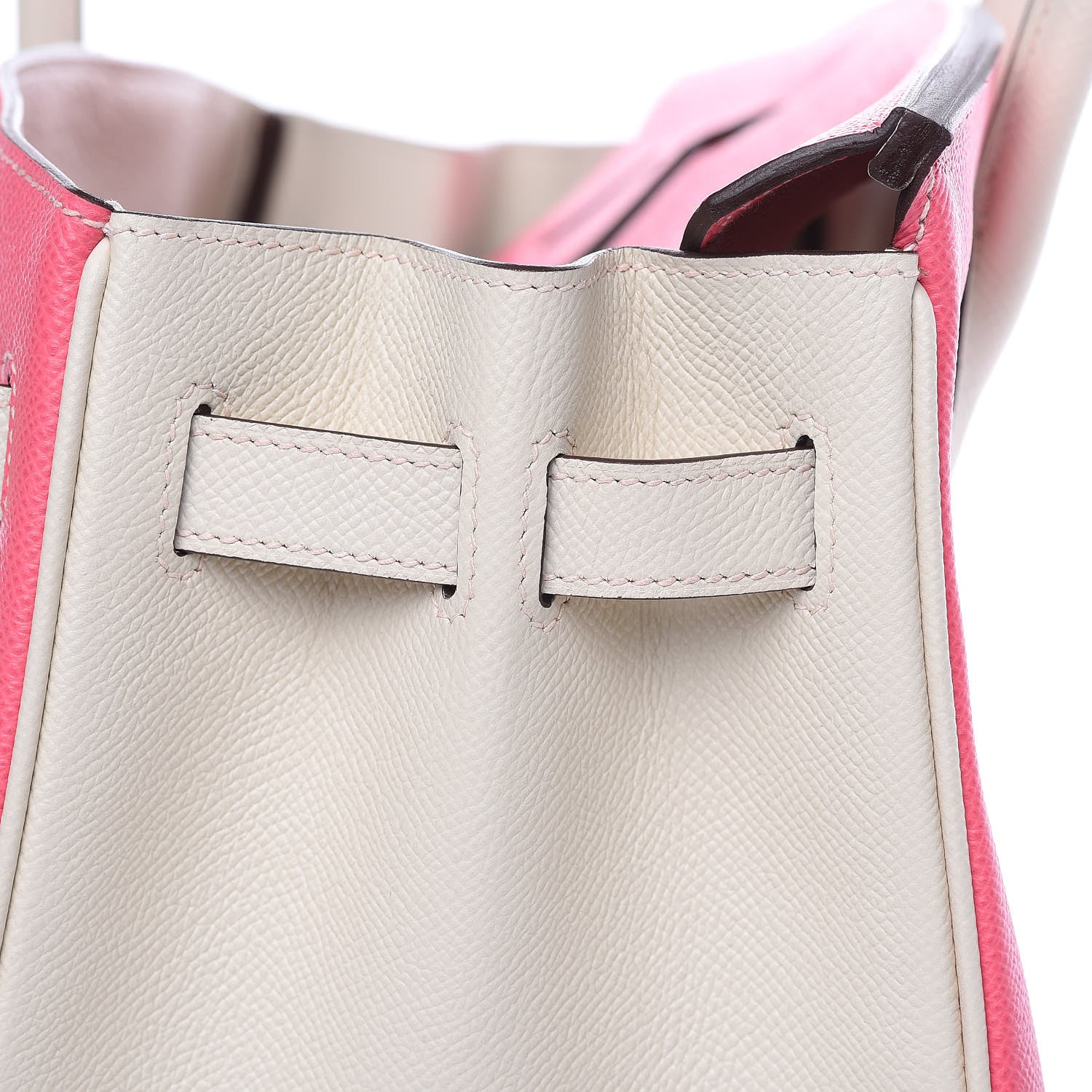 Hermes Epsom Horseshoe Birkin 30 Rose Azalee Craie 16 of 34