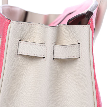 Hermes Epsom Horseshoe Birkin 30 Rose Azalee Craie 16 of 34