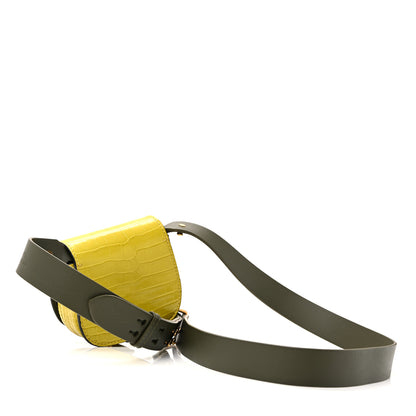 Burberry Alligator Bridle Micro Satchel Lime 7 of 34