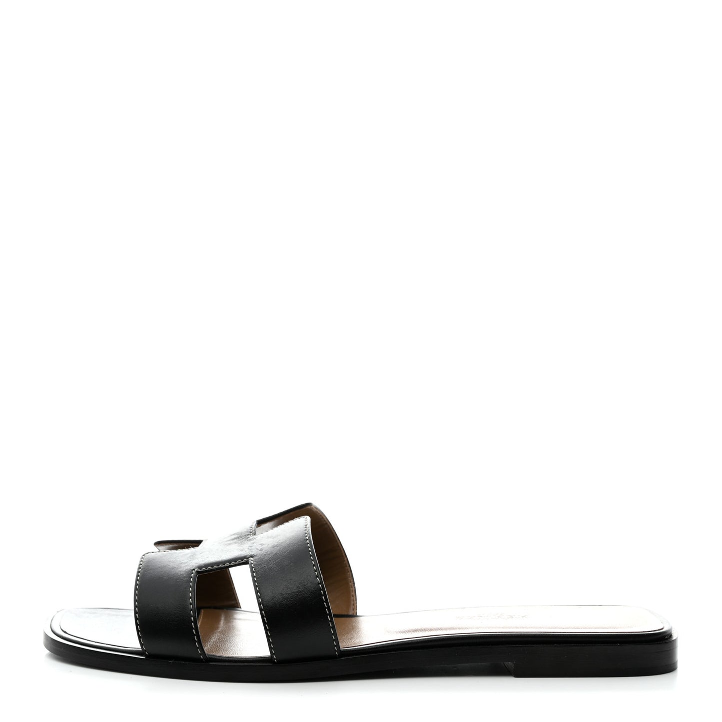 Box Calfskin Oran Sandals 39.5 Black