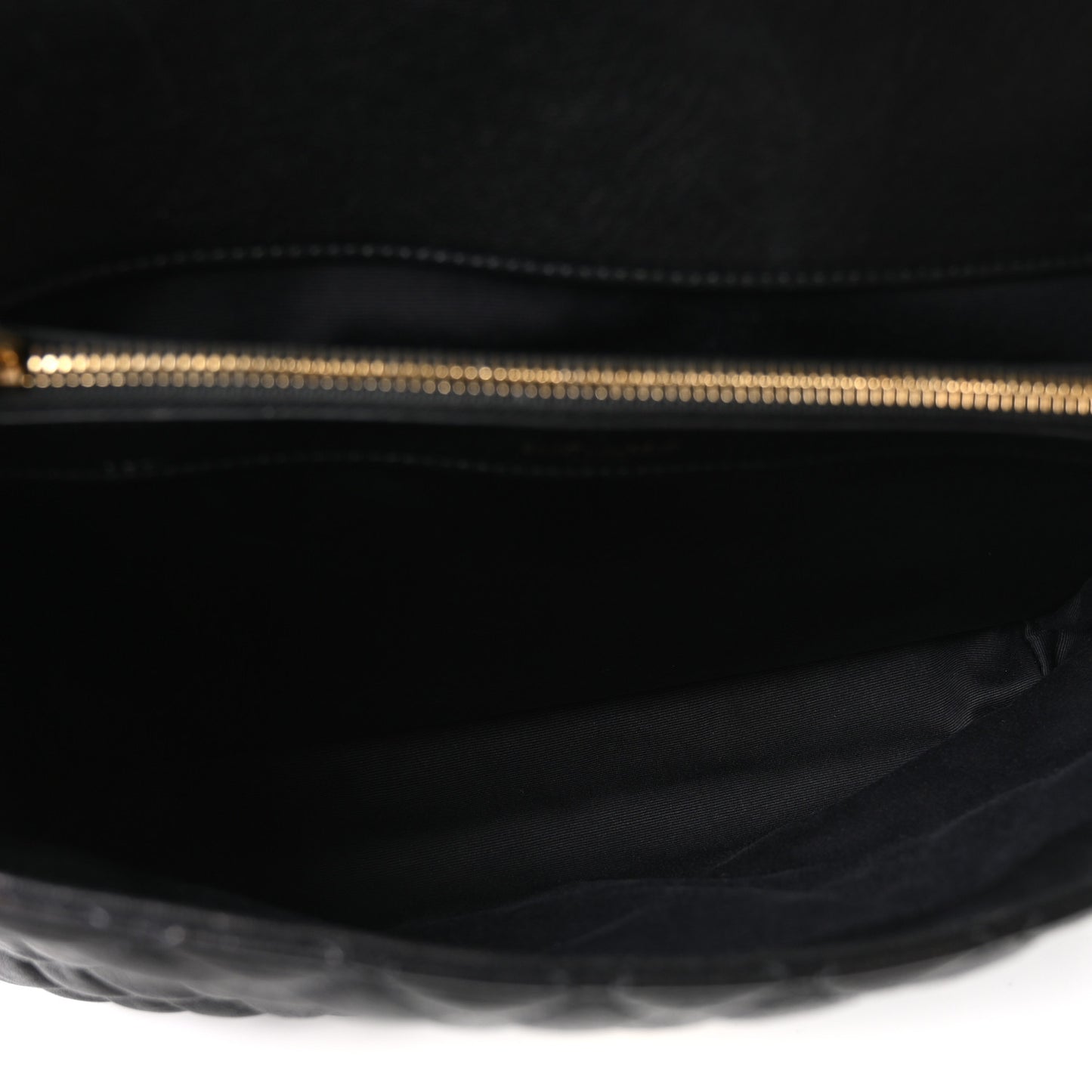Goatskin Mixed Matelasse Triquilt Large Monogram Satchel Black