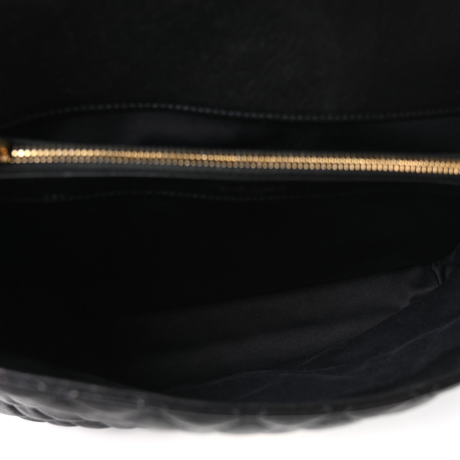 Saint Laurent Goatskin Mixed Matelasse Triquilt Large Monogram Satchel Black 5 of 10