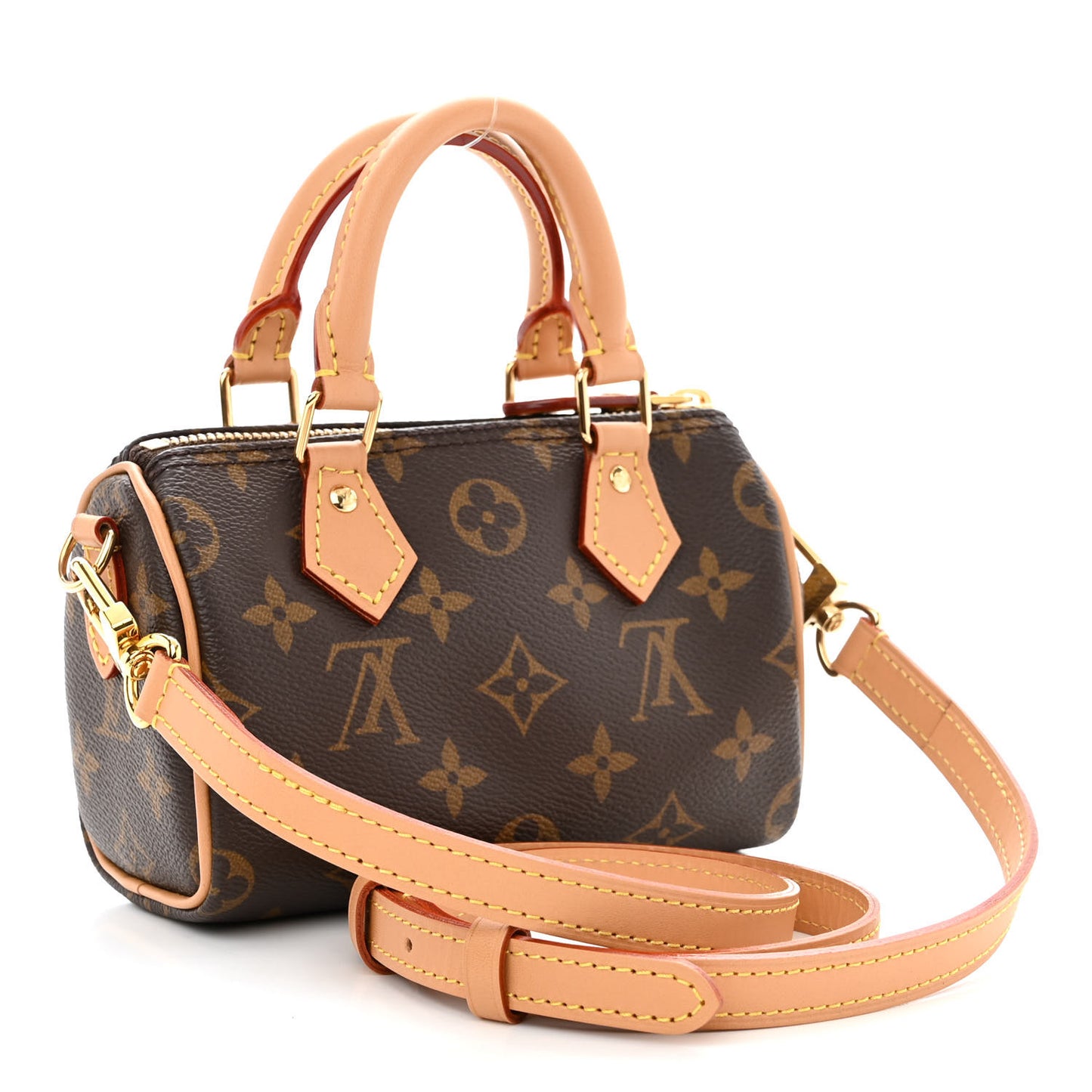 LOUIS VUITTON Monogram Nano Speedy Bandouliere