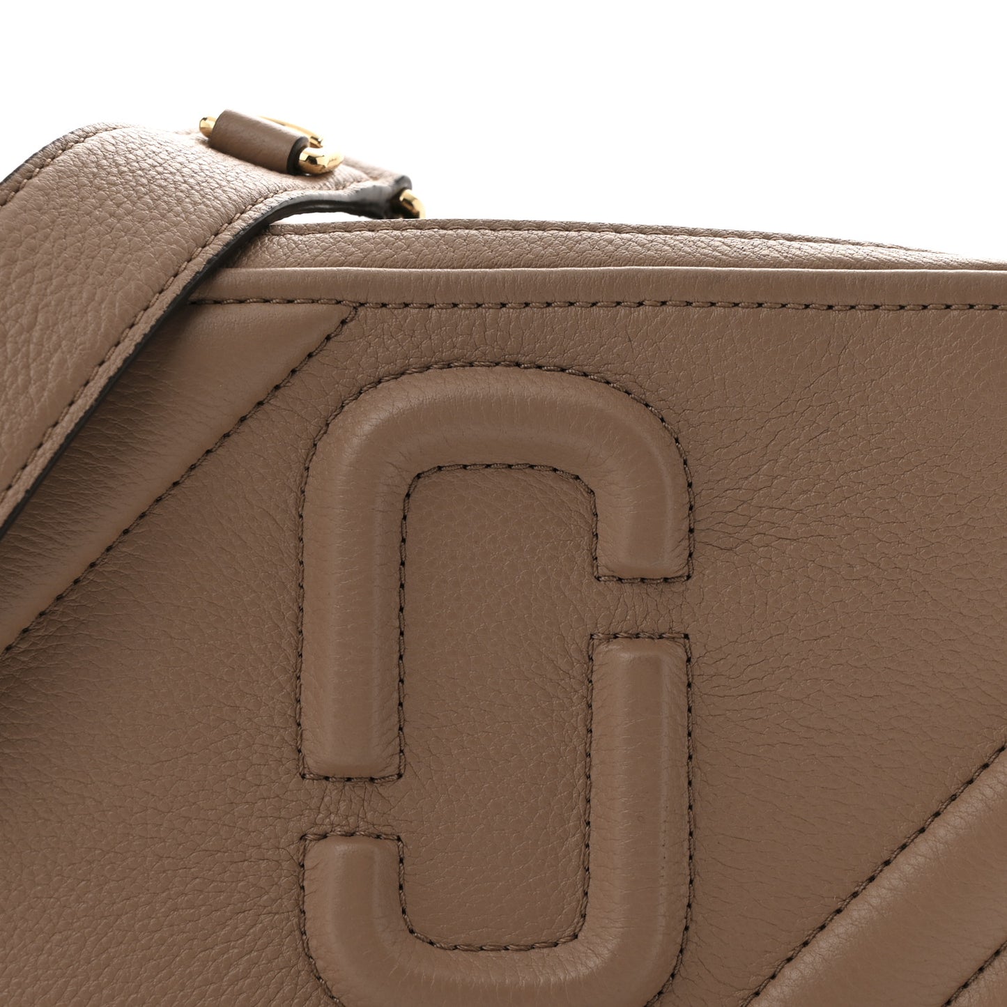 Calfskin Quilted The Moto Shot 21 Bag Dusty Beige