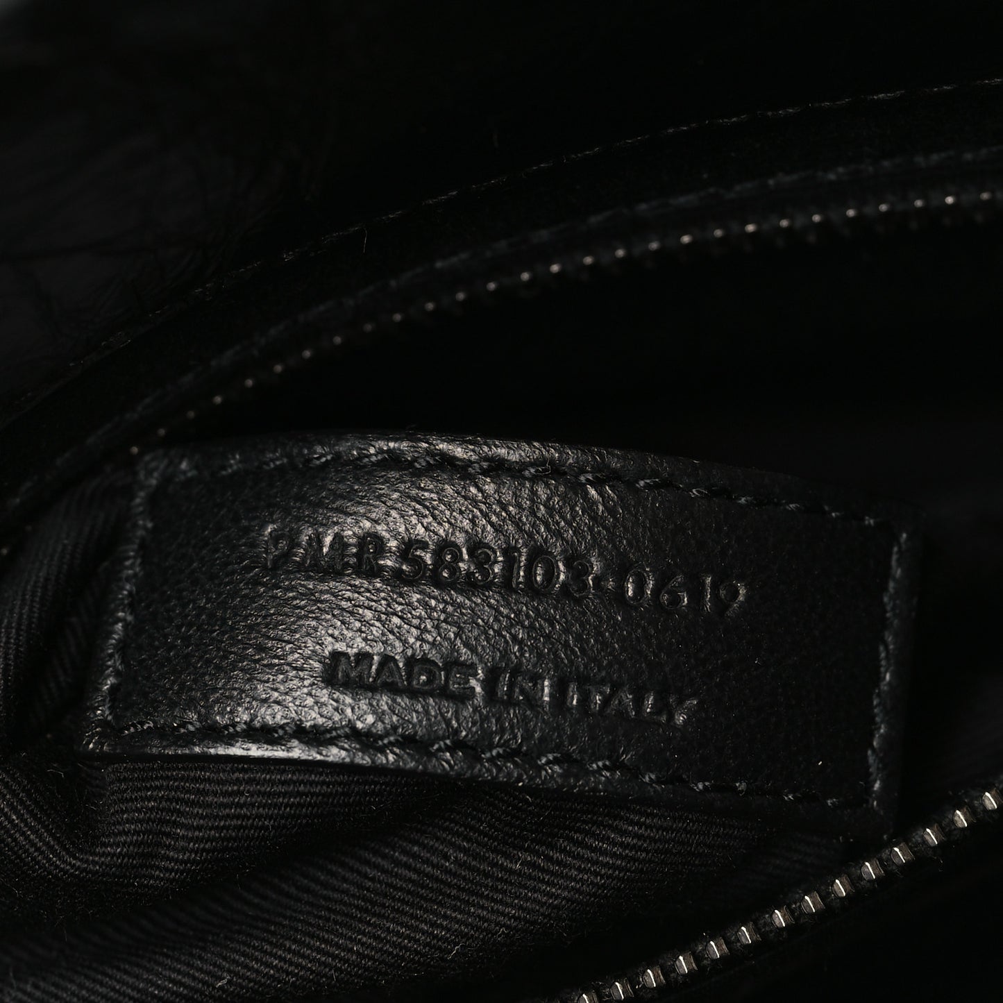 Crinkled Calfskin Matelasse Monogram Niki Chain Wallet Black
