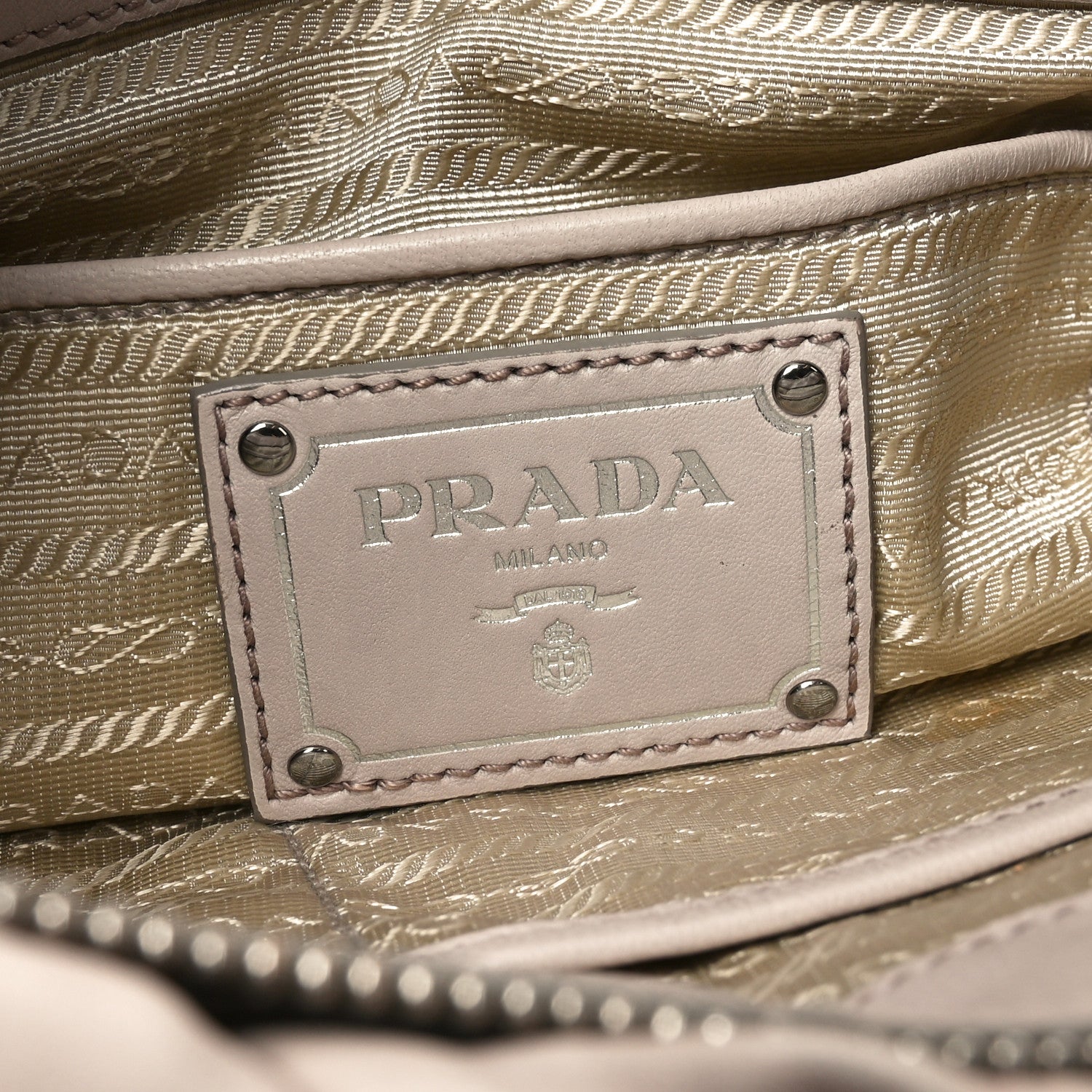 Prada Nappa Gaufre Shopping Satchel Cipria 6 of 9