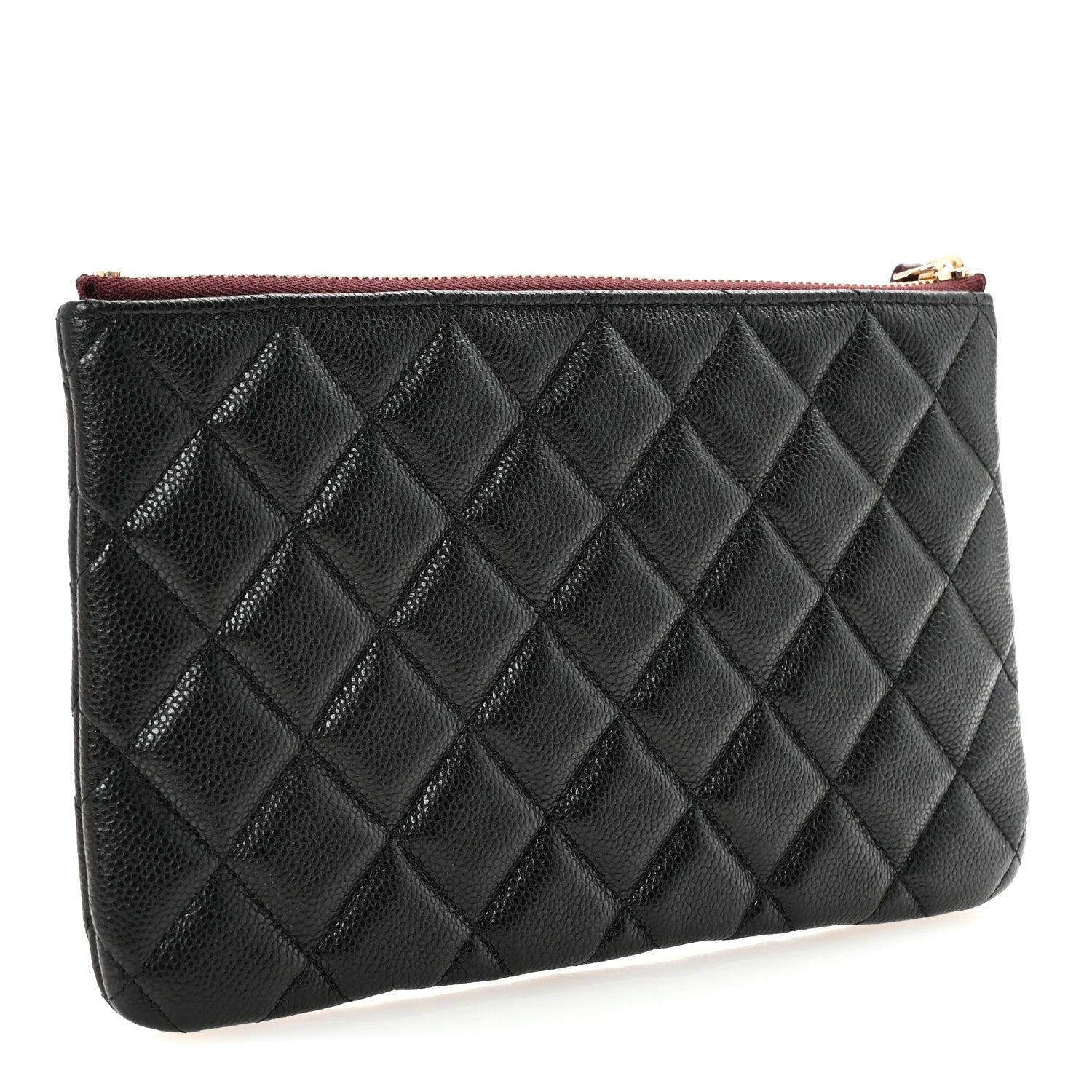 Chanel Caviar Quilted Cosmetic Case Black 3 of 8