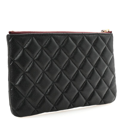 Chanel Caviar Quilted Cosmetic Case Black 3 of 8