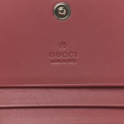 Gucci GG Supreme Monogram Blooms Card Case Beige Multicolor Dry Rose 6 of 7