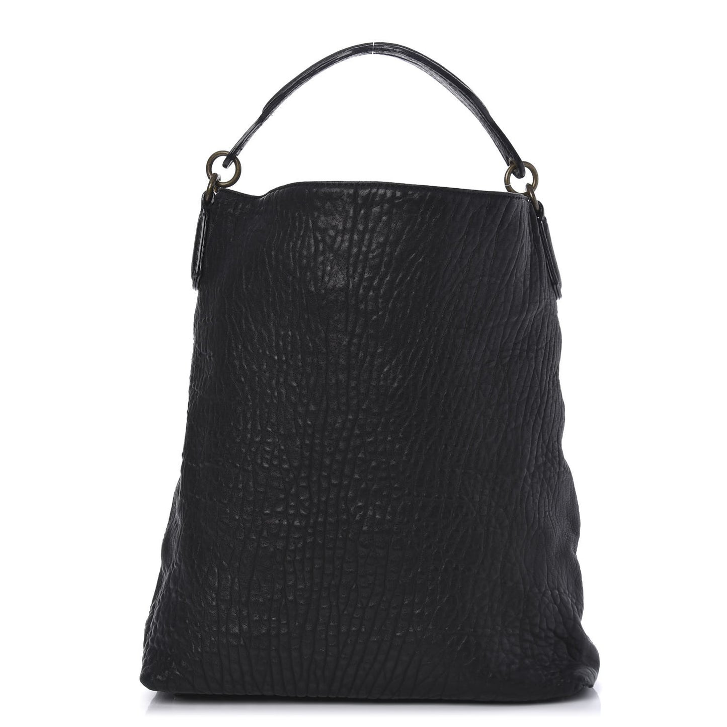 Pebbled Lambskin Darcy Hobo Black