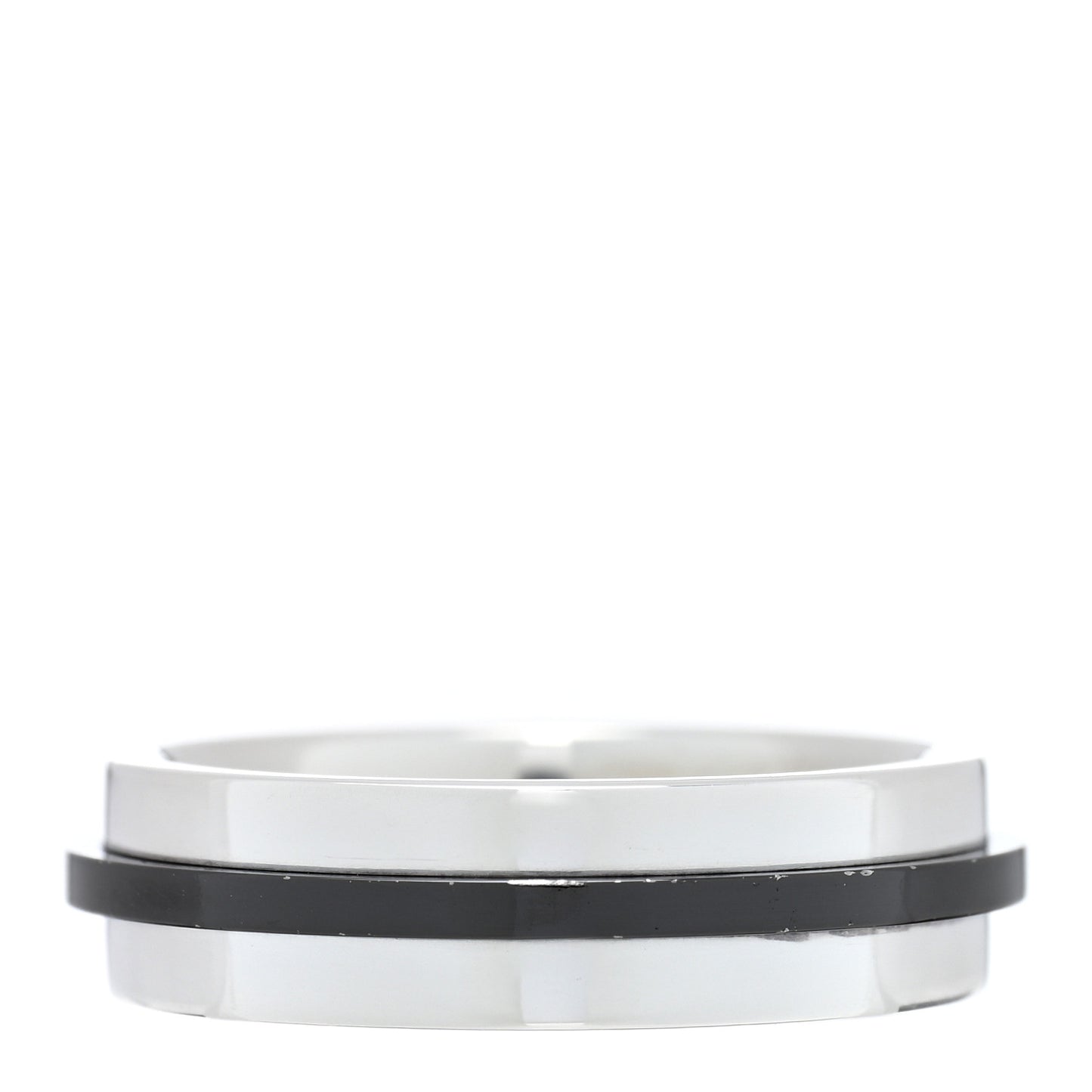 Sterling Silver Titanium T Two Ring 52 6