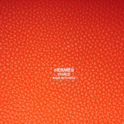 Hermes Togo Picotin Lock 18 PM Orange 6 of 9