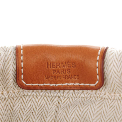 Hermes Canvas Barenia Fourbi 25 MM Pouch Naturel Fauve 6 of 7