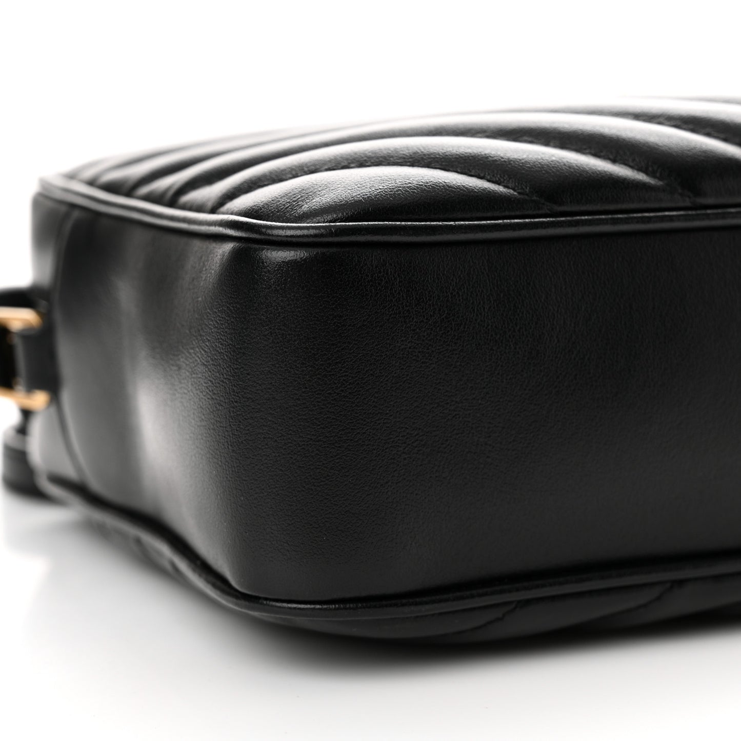 Calfskin Matelasse Monogram Lou Camera Bag Black