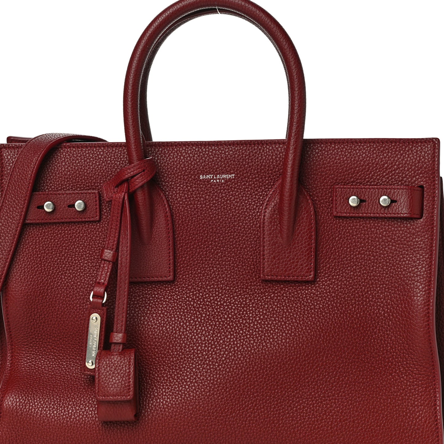 Grained Calfskin Small Supple Sac De Jour Dark Pallisandre