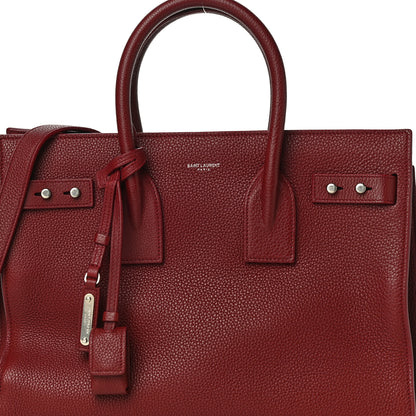 Saint Laurent Grained Calfskin Small Supple Sac De Jour Dark Pallisandre 9 of 17