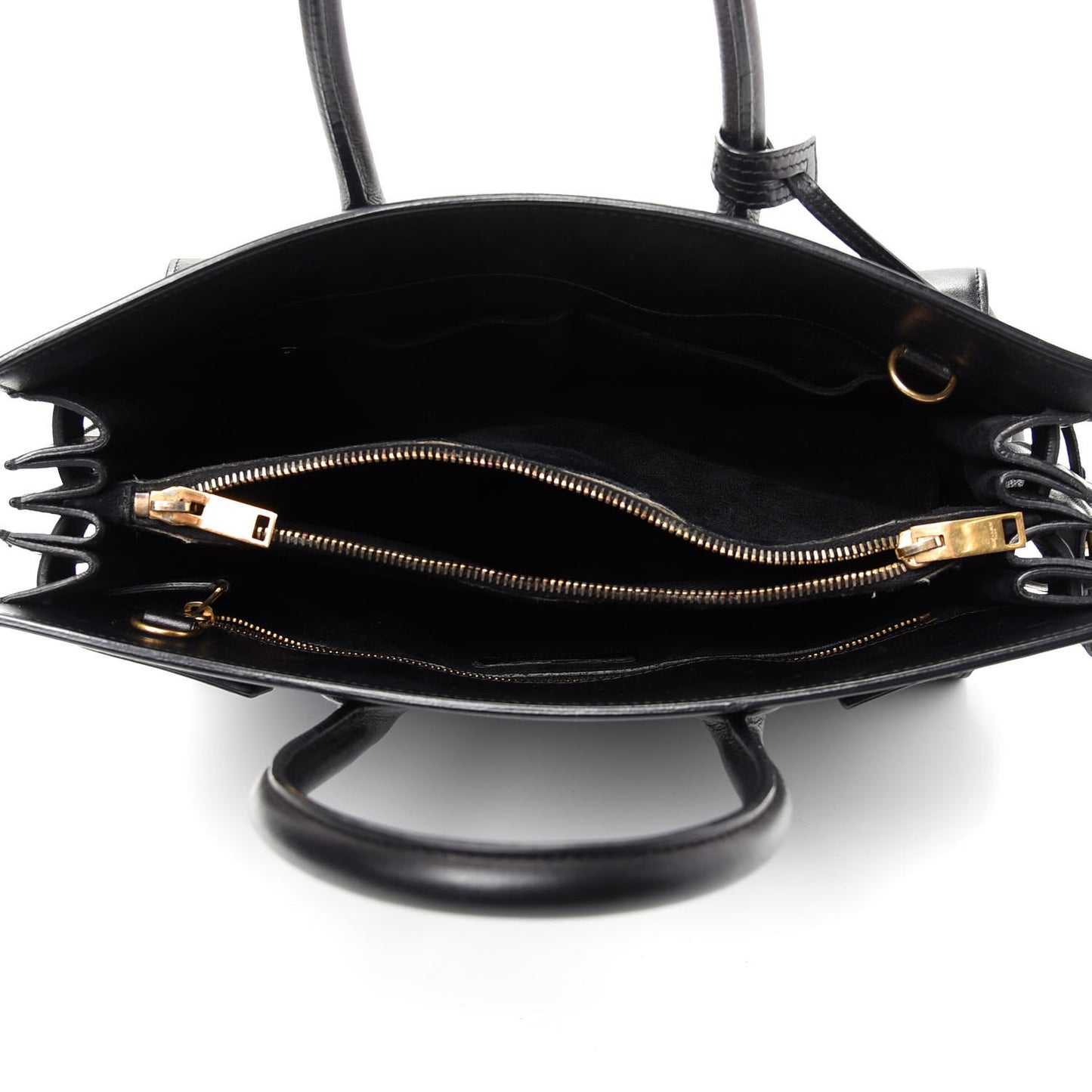 Calfskin Small Sac De Jour Black