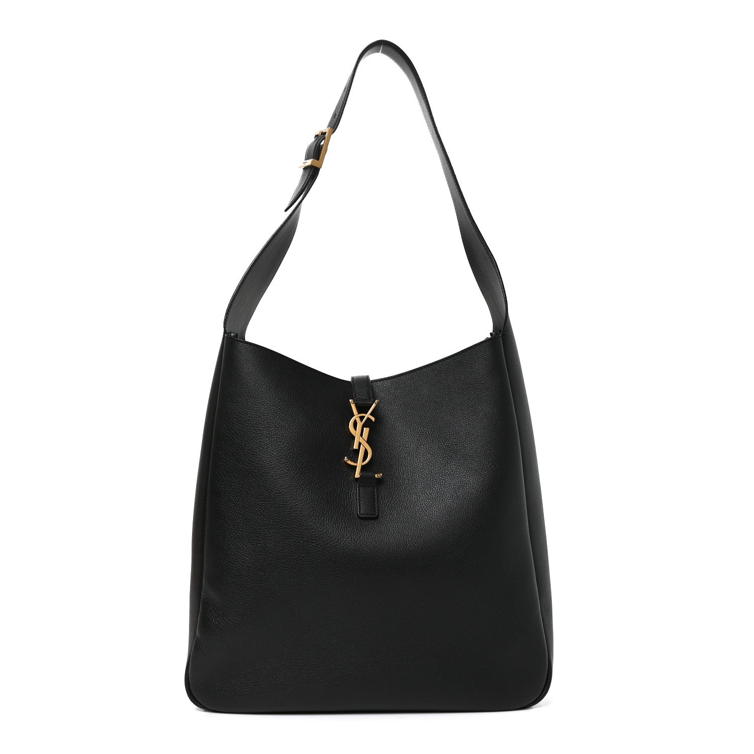 Saint Laurent Smooth Calfskin Large Le 5 A 7 Soft Hobo Black 1 of 10