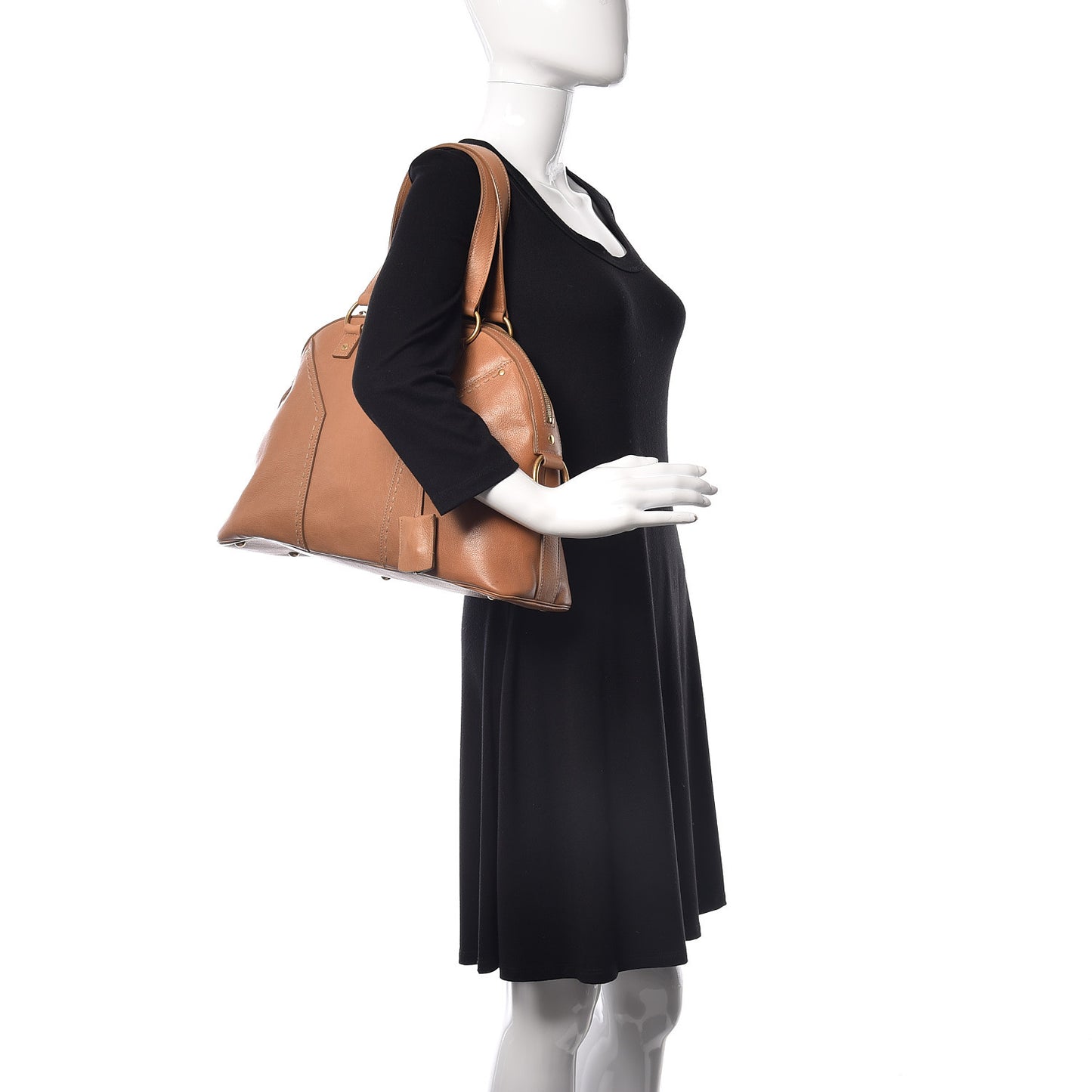 Calfskin Large Muse Brown