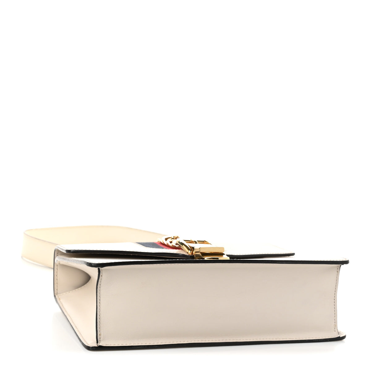 Gucci Calfskin Small Sylvie Shoulder Bag Off White 4 of 12