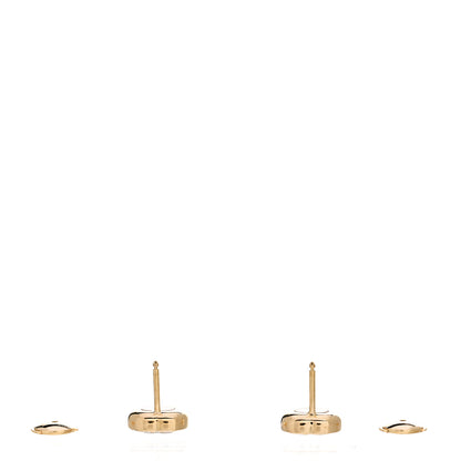Chopard 18K Yellow Gold Diamond Happy Diamonds Icons Heart Earrings 3 of 4