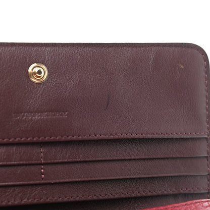 Burberry Grainy Calfskin Penrose Continental Wallet Burgundy 9 of 9