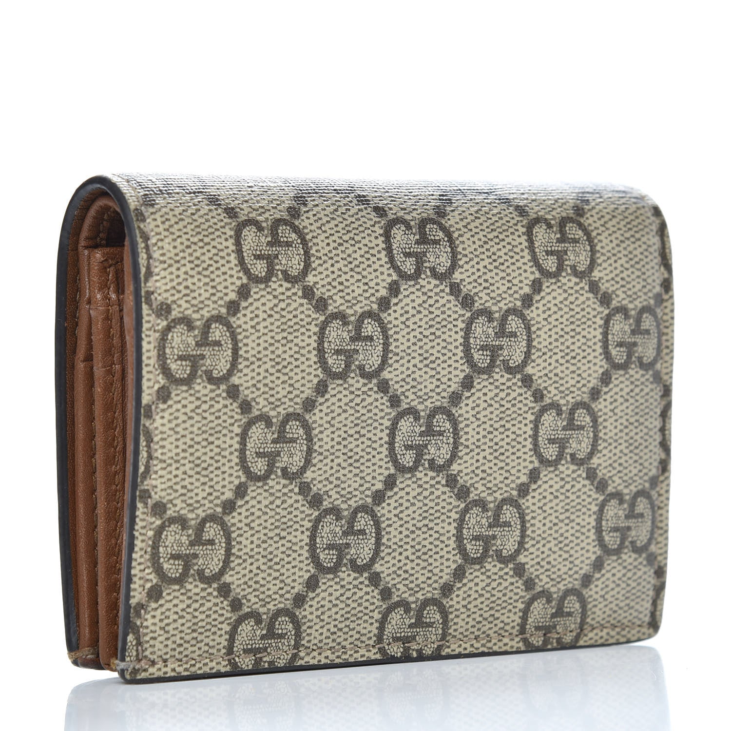 Gucci GG Supreme Monogram Rose Embroidered Print Card Case 3 of 8