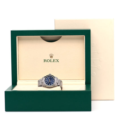Rolex Stainless Steel 28mm Oyster Perpetual Watch Bright Blue 276200 5 of 5