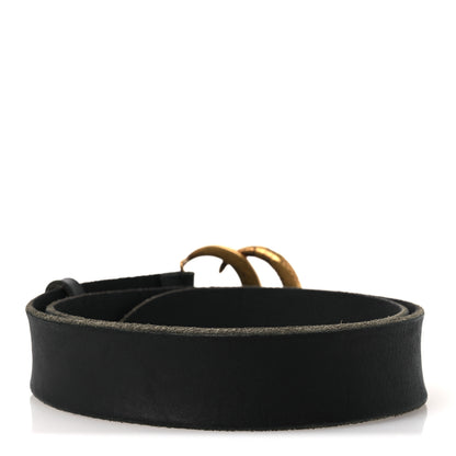 Gucci Faded Calfskin Snake Double G 40mm Belt 90 36 Black 2 of 5