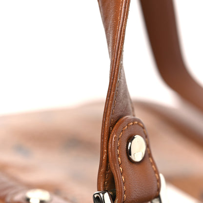MCM Visetos Shopping Tote Cognac 11 of 12