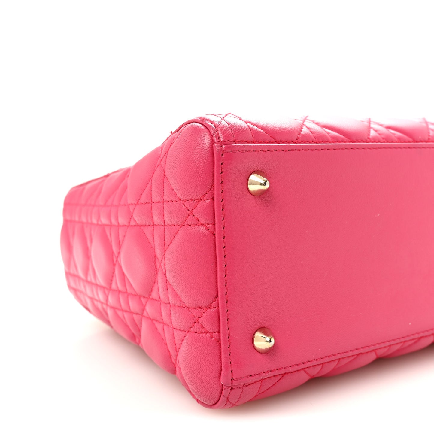 Lambskin Cannage Medium Lady Dior Pink