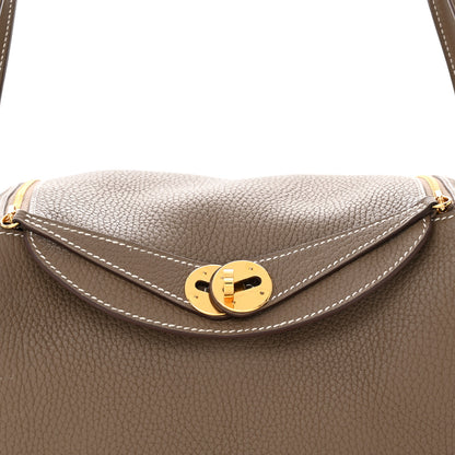 Hermes Taurillon Clemence Lindy 26 Etoupe 7 of 12