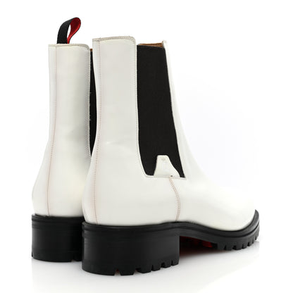 Christian Louboutin Calfskin Abrasivato Mens Motok Flat Boots 42.5 White 4 of 7