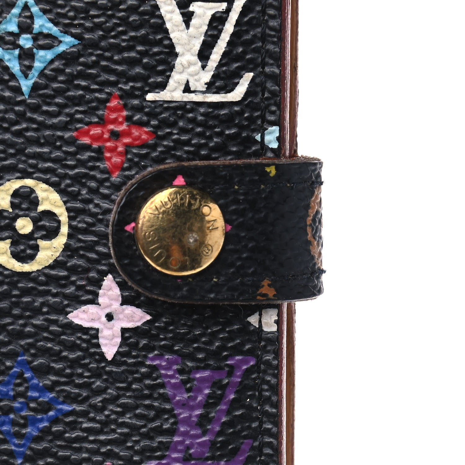 Louis Vuitton Monogram Multicolor Carnet de Bal Mini Agenda Cover Black 10 of 10